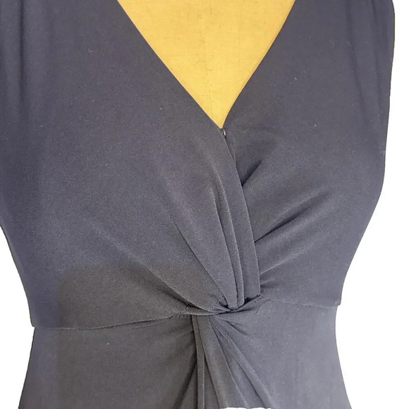 Brooks Brother Navy Business Casual Designer Comfort Stretchy Midi Dress Small - Picture 7 of 15